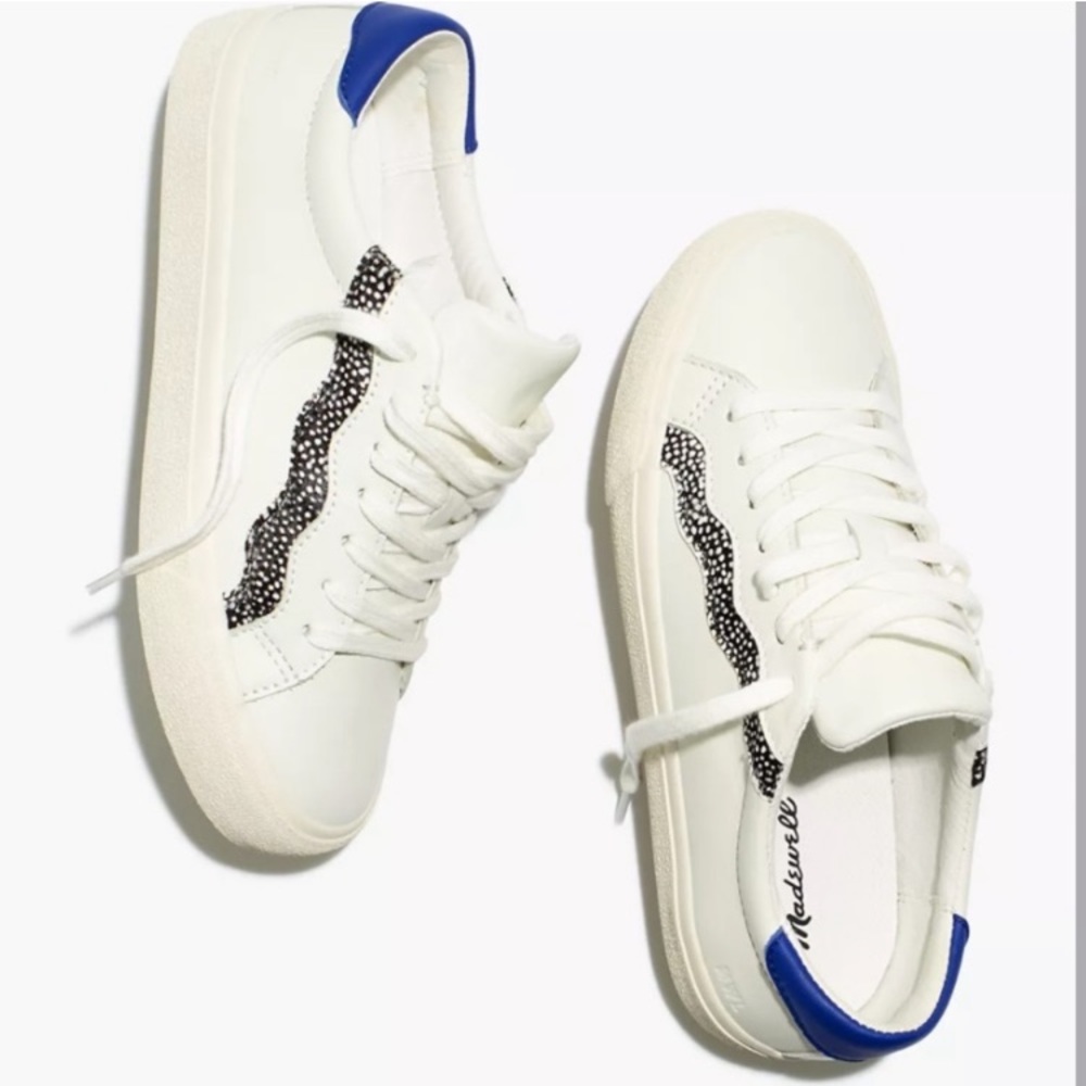 Madewell Sidewalk Low Top Calf Hair Sneakers